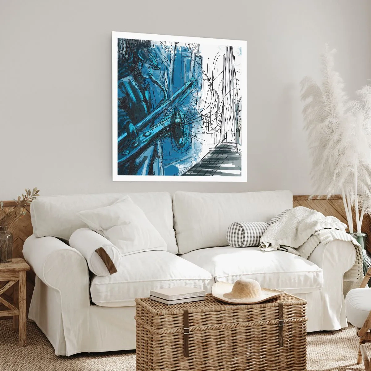 Affisch - Stadsrapsodi - 50x50 cm