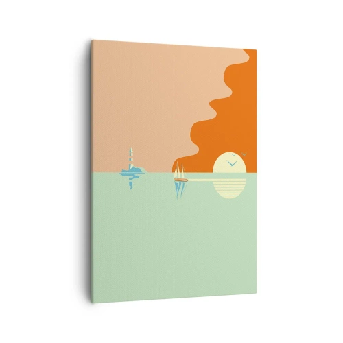 Canvastavla - Bild på duk - Perfekt havslandskap - 50x70 cm