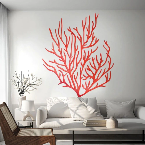 Fototapet Premium Sand - Filigran av korall - korallrev, Seaside, Minimalistisk - 250x175 cm