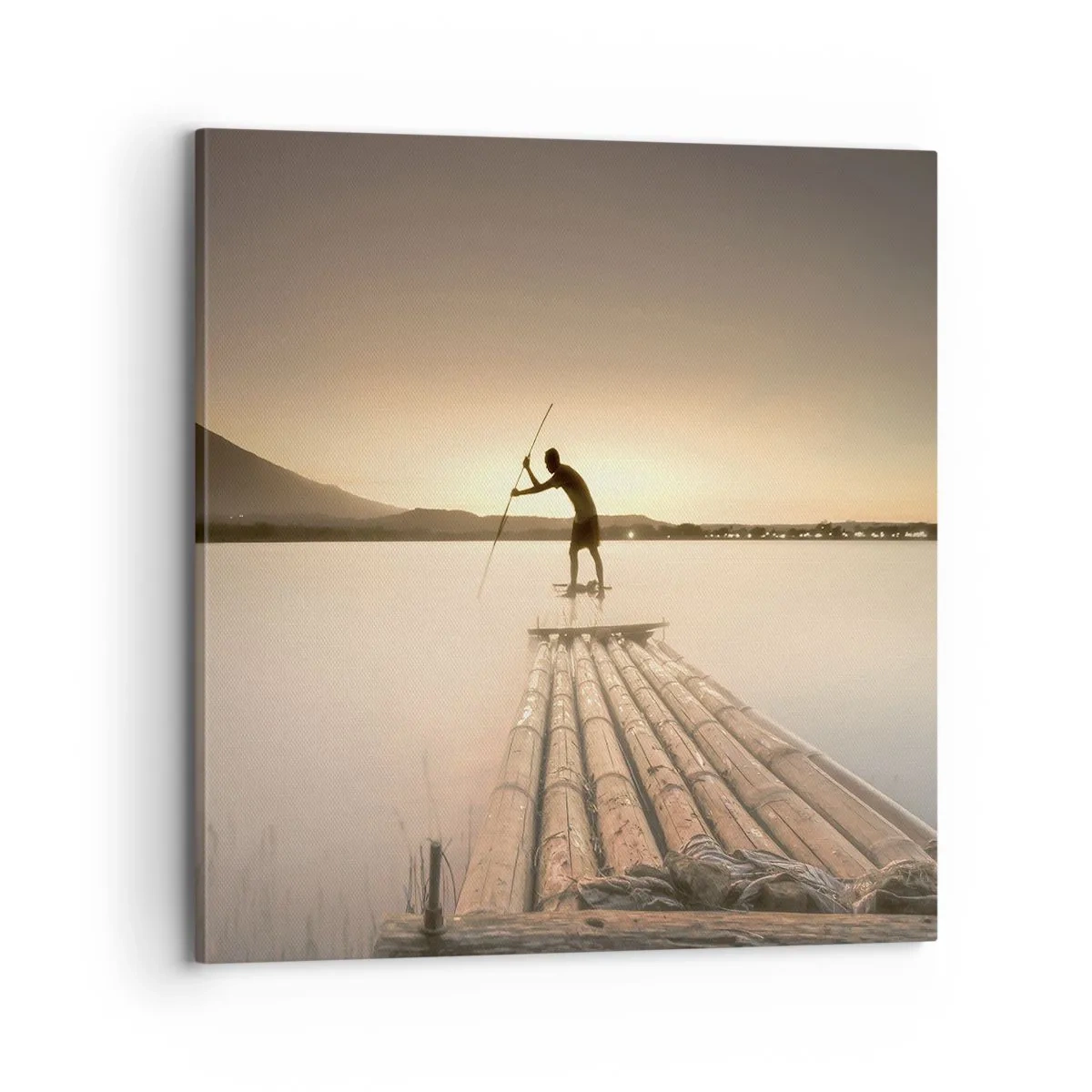 Canvastavla - Bild på duk - Före avkoppling - 70x70 cm