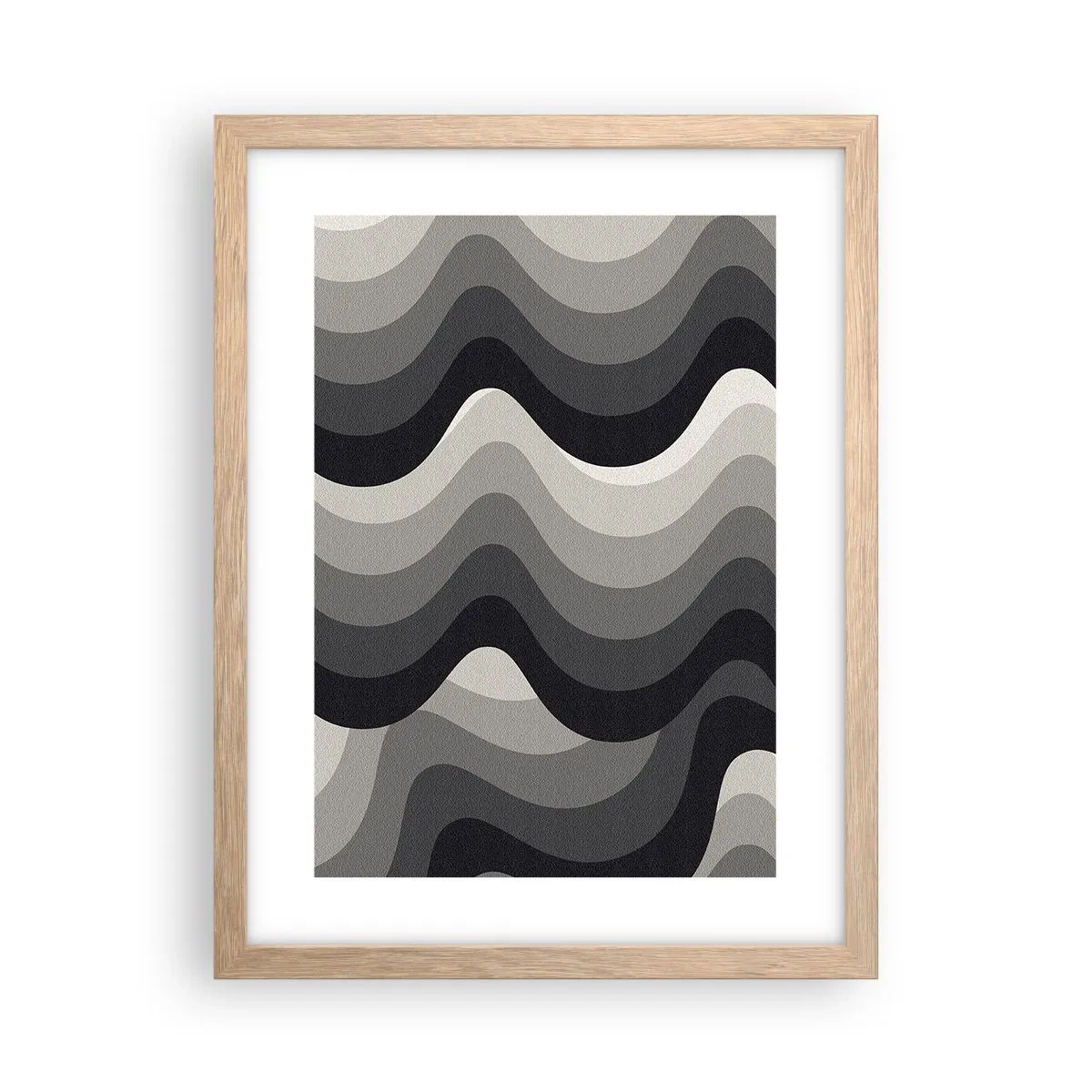 Affisch i ram av ljusek - Våg efter våg - 30x40 cm
