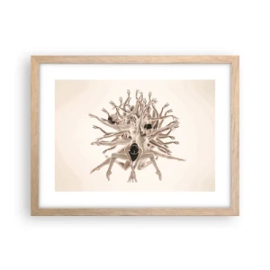 Affisch i ram av ljusek - Blommar i dansen - 40x30 cm