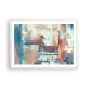 Affisch i vit ram - Att nå ljuset - 70x50 cm