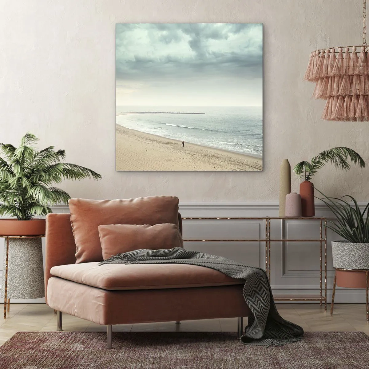 Canvastavla - Bild på duk - På jakt efter frid - 70x70 cm