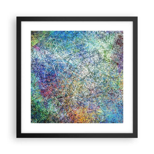 Affisch i svart ram - Det är inte så enkelt - 40x40 cm