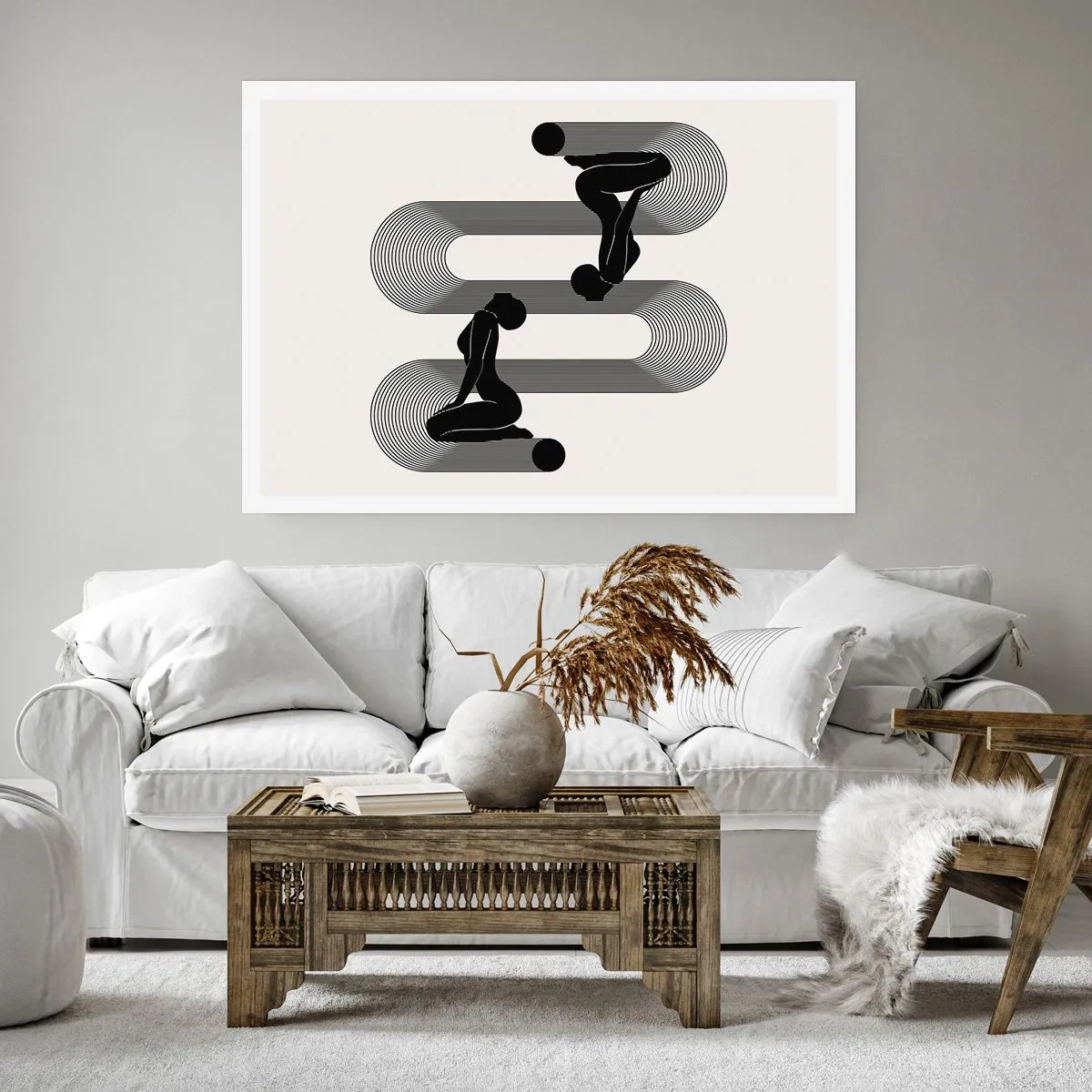 Affisch - Sensuell symmetri - 100x70 cm