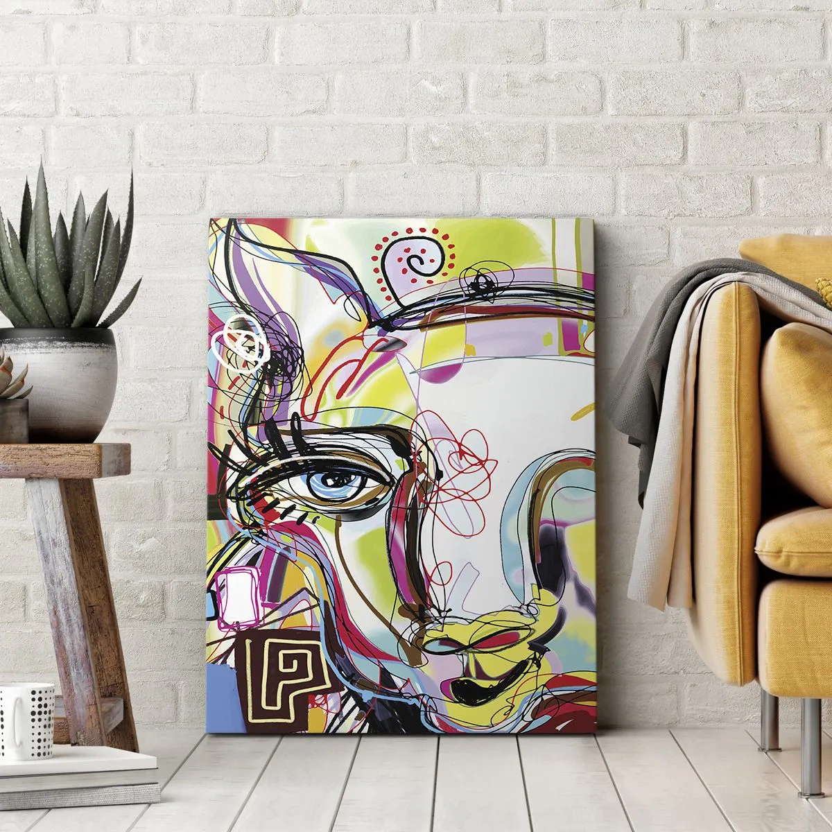 Canvastavla - Bild på duk - Kattnaturens rikedom - 45x80 cm