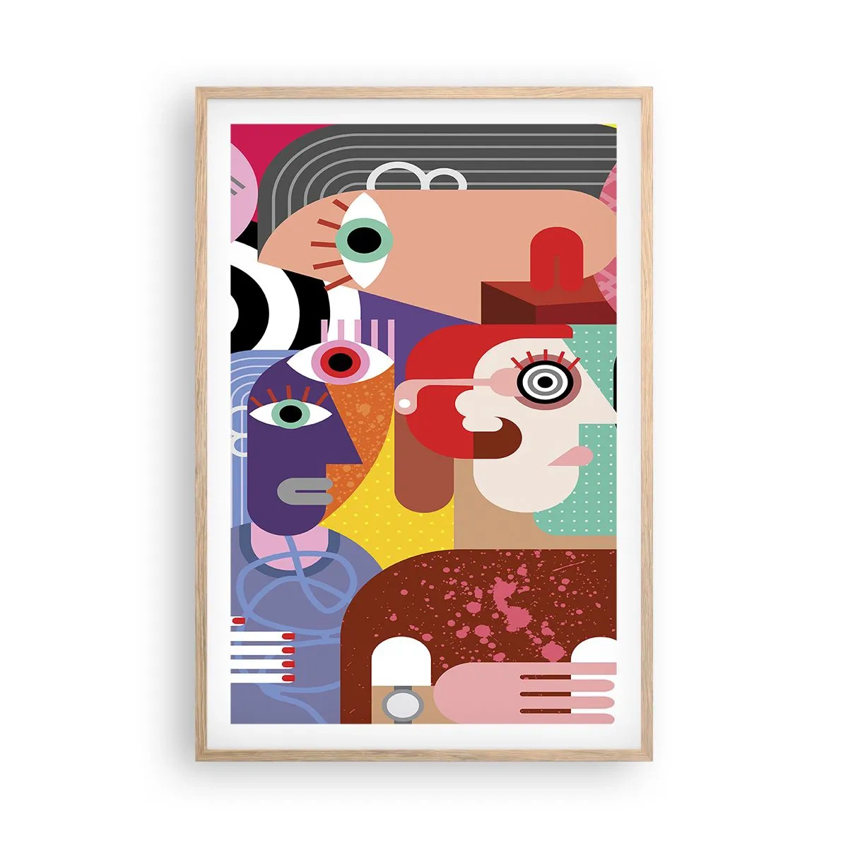 Affisch i ram av ljusek - Vi är från Picasso - 61x91 cm