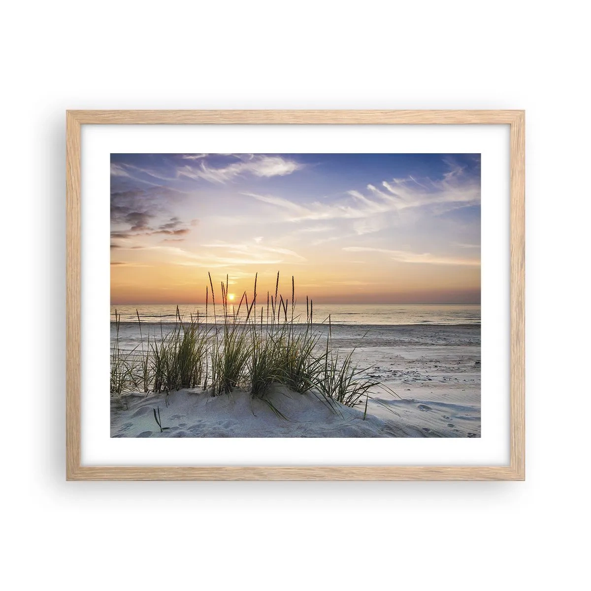 Affisch i ram av ljusek - Titta, tänk, känn - 50x40 cm