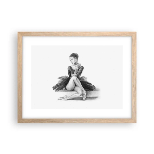 Affisch i ram av ljusek - Förtrollad av dansen - 40x30 cm