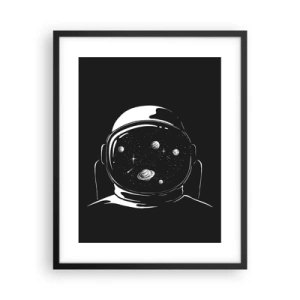 Affisch i svart ram - Fin utsikt - 40x50 cm