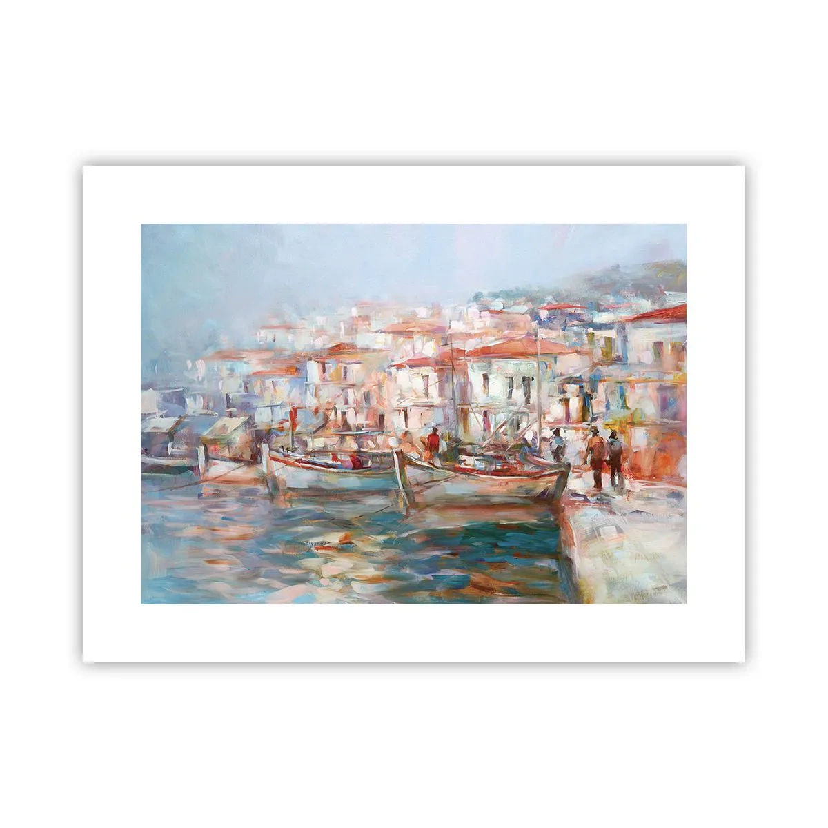 Affisch - Pastellfärgad semester - 40x30 cm