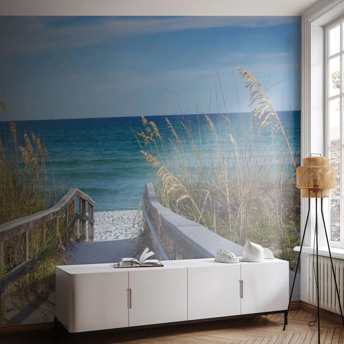 Fototapet Premium Canvas - I solen, i vinden - Landskap, Havsdyn, Hav - 450x315 cm
