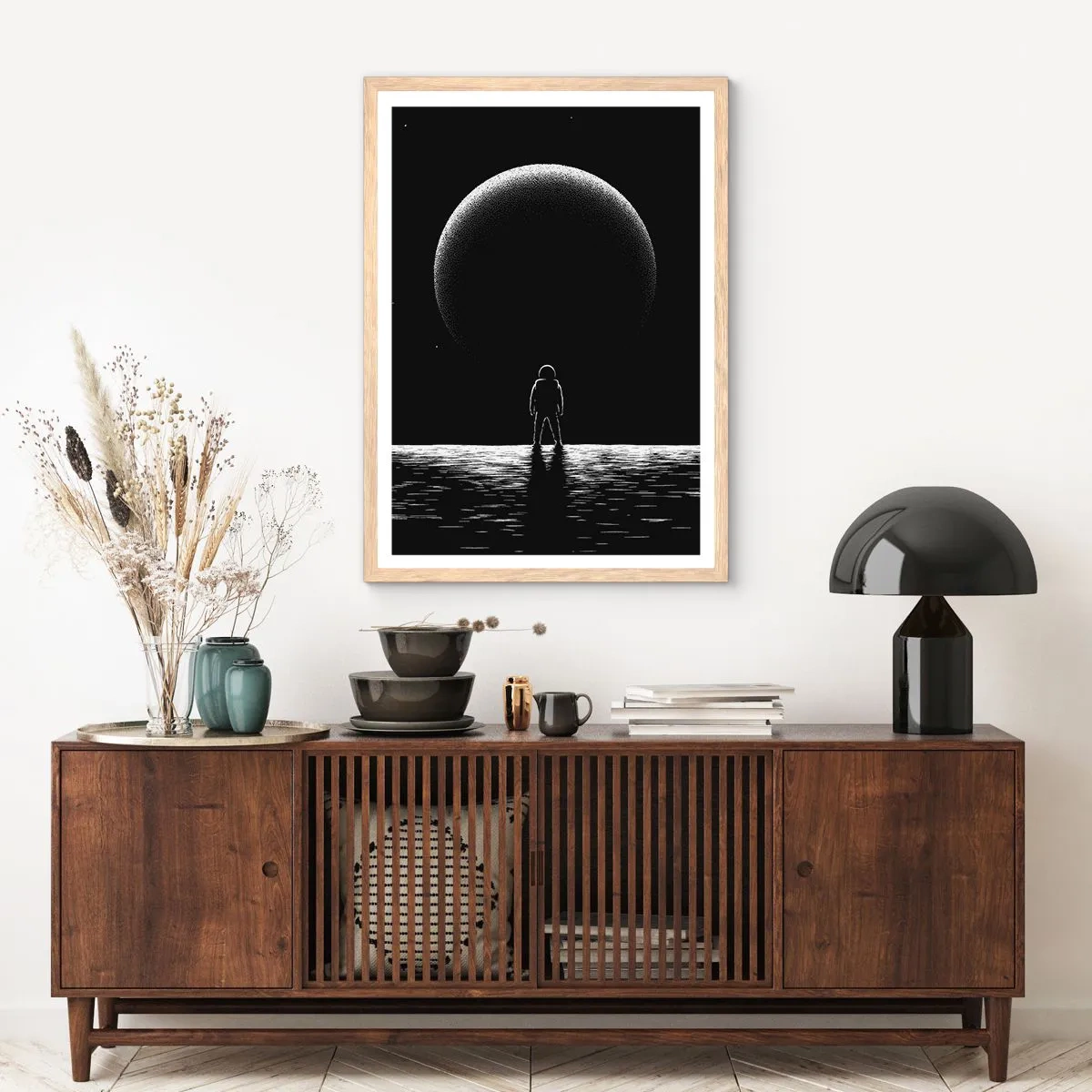 Affisch i ram av ljusek - Ansikte mot ansikte - 30x40 cm