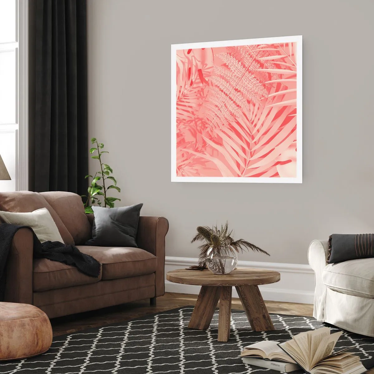 Affisch - Rosa koncept - 60x60 cm