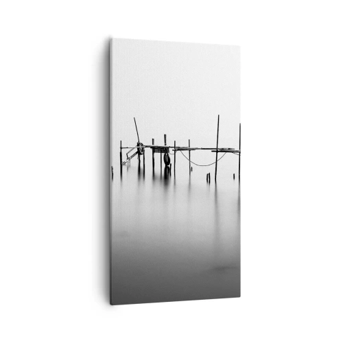 Canvastavla - Bild på duk - Och om världen inte finns? - 55x100 cm