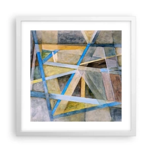 Affisch i vit ram - Rakt fram eller diagonalt? - 40x40 cm