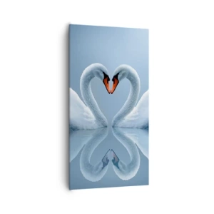 Canvastavla - Bild på duk - Tid för kärlek - 65x120 cm