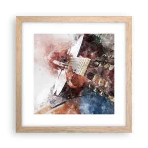 Affisch i ram av ljusek - Vad tycker du om det? - 30x30 cm