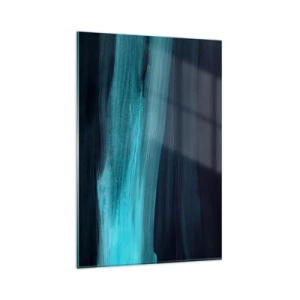 Glastavla - Bild på glas - Flyt med strömmen - 80x120 cm
