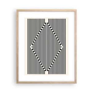 Affisch i ram av ljusek - Geometrisk illusion - 40x50 cm
