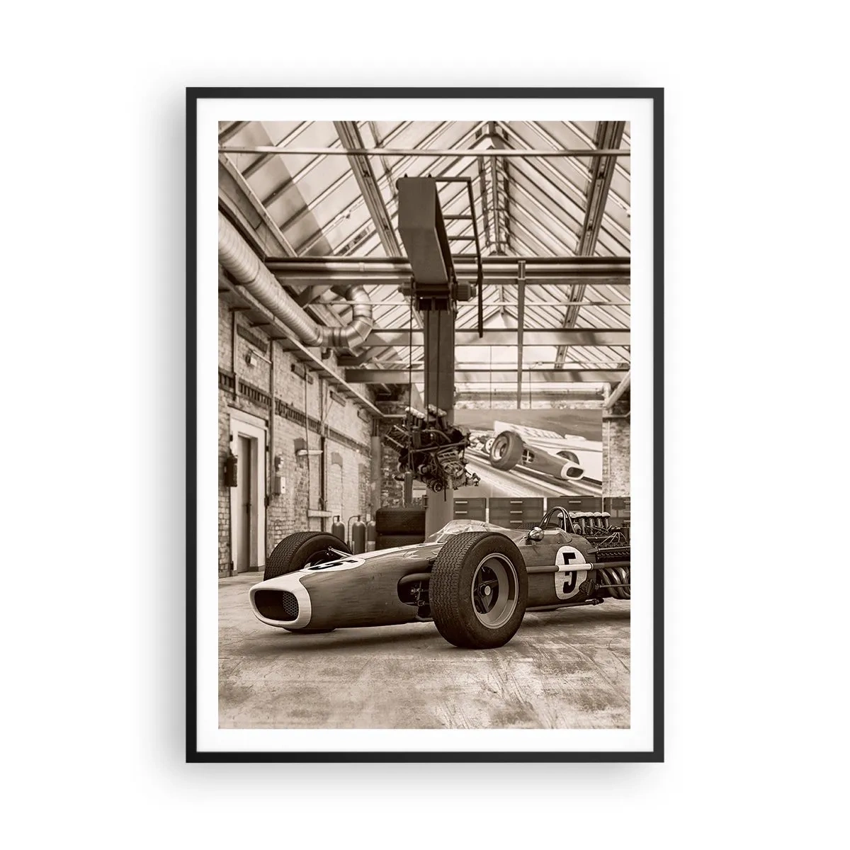 Affisch i svart ram - Segrarens vila - 70x100 cm