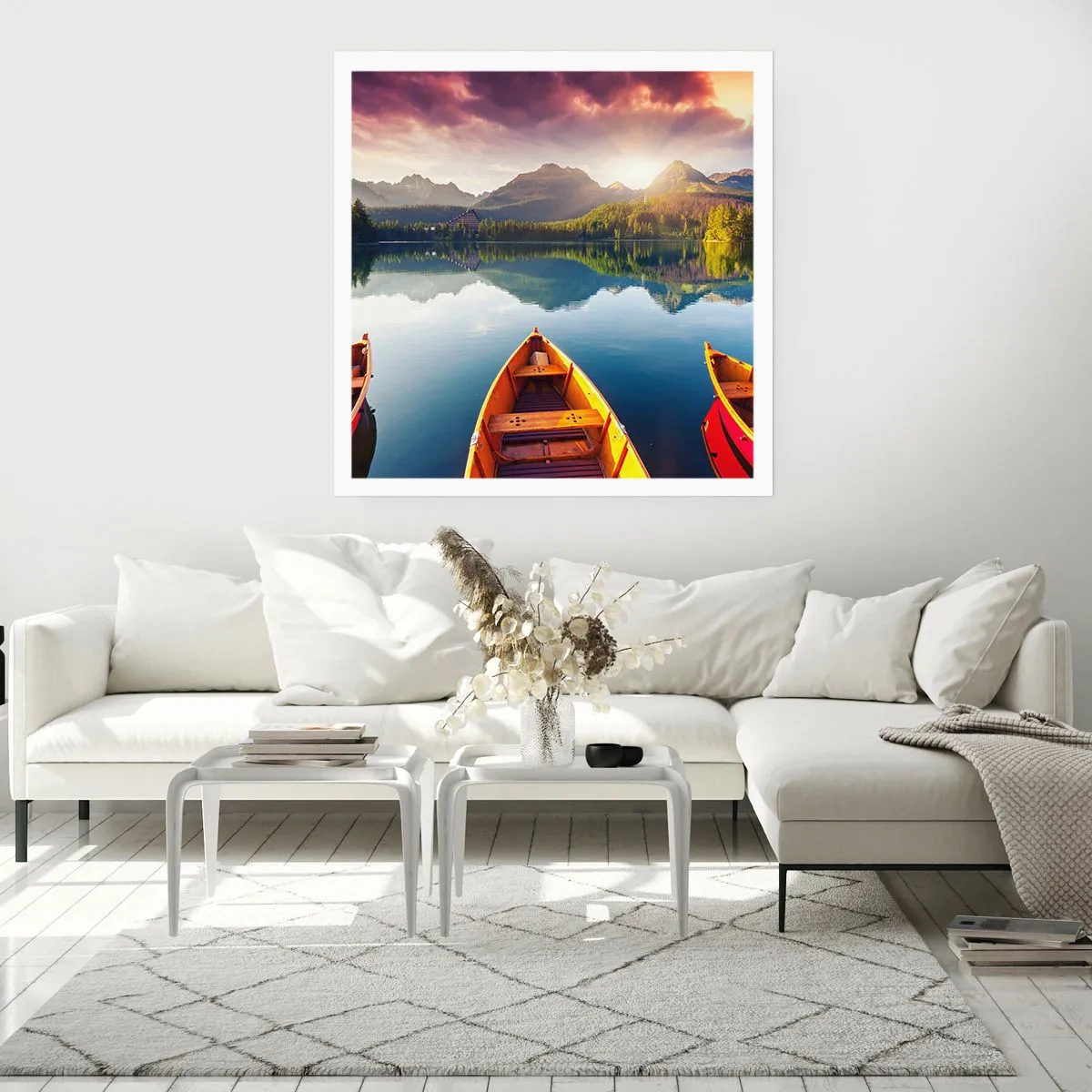 Affisch - Ingenting mot naturen - 50x50 cm