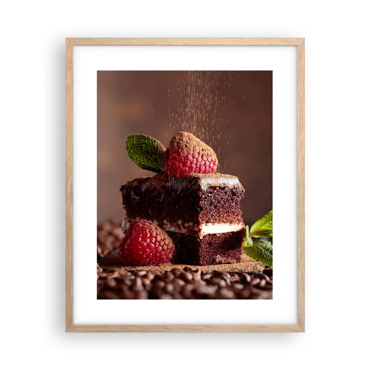 Affisch i ram av ljusek - Livet är ljuvt - 40x50 cm