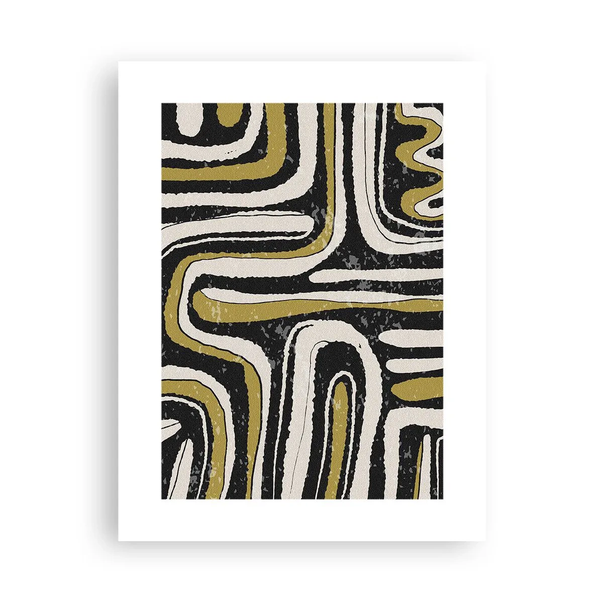 Affisch - Komposition: stråk och gränder - 30x40 cm