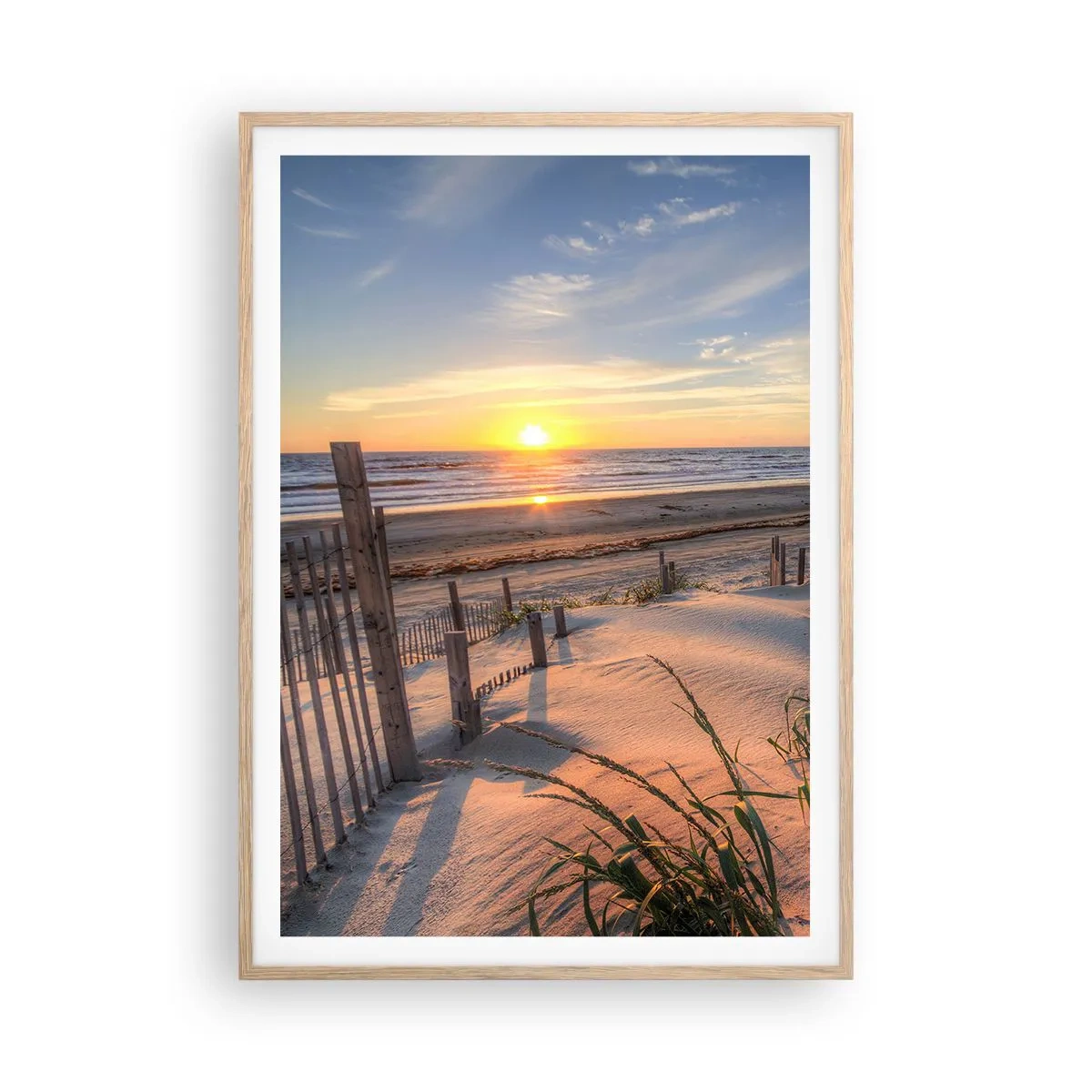 Affisch i ram av ljusek - Vindens sken och skugga - 70x100 cm