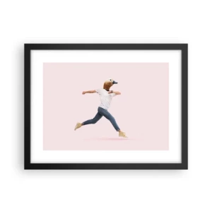 Affisch i svart ram - En nypa absurd - 40x30 cm