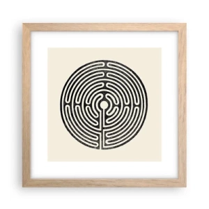 Affisch i ram av ljusek - Mystisk ordning - 30x30 cm