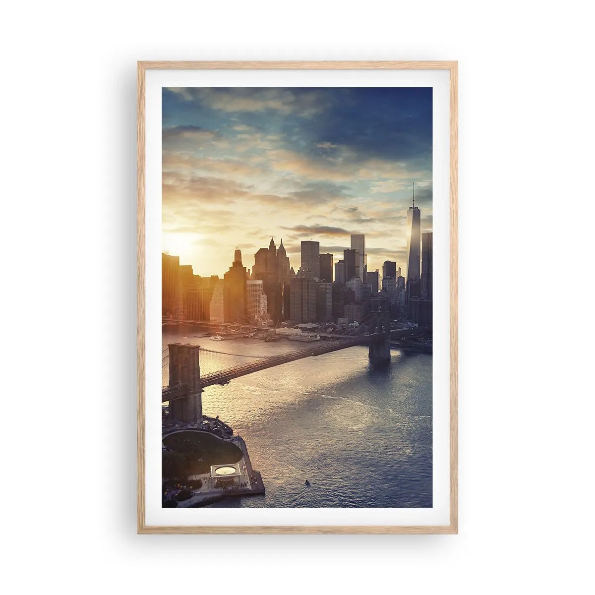 Affisch i ram av ljusek - Västkulturens monument - 61x91 cm