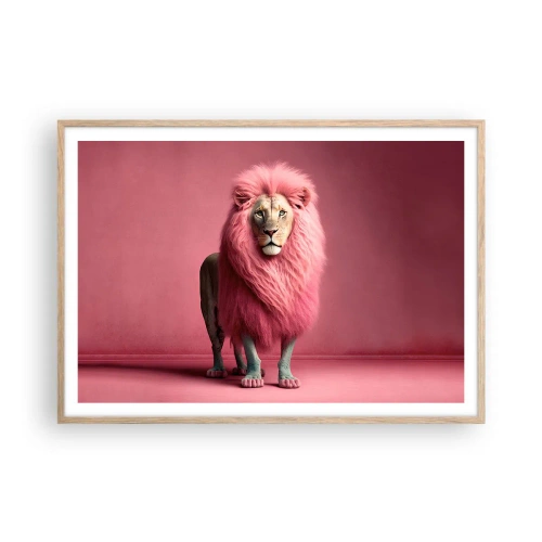 Affisch i ram av ljusek - Och du är inte längre rädd - 100x70 cm