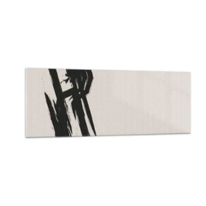 Glastavla - Bild på glas - En ostoppbar rörelse - 140x50 cm