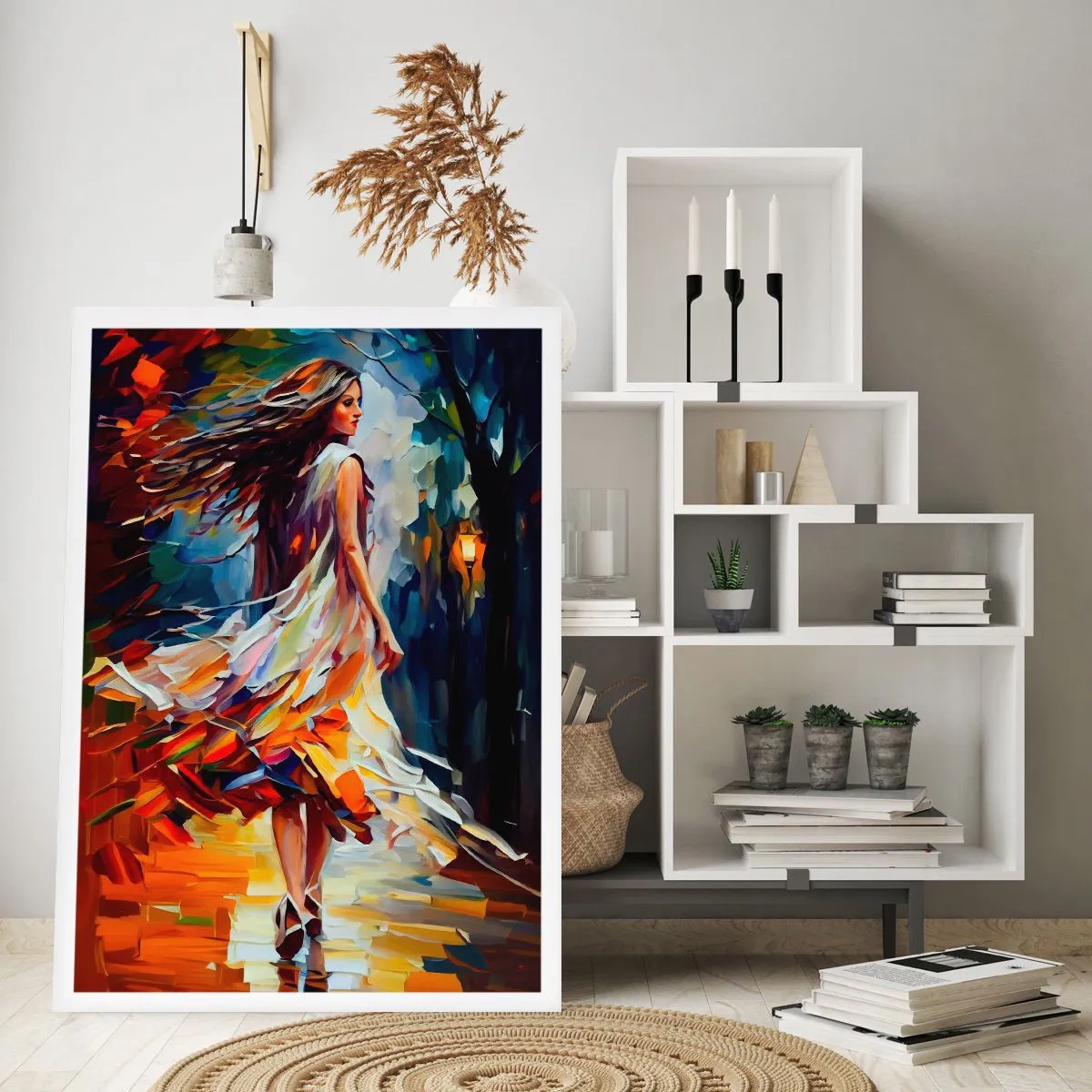 Affisch - Höstflicka - 40x50 cm