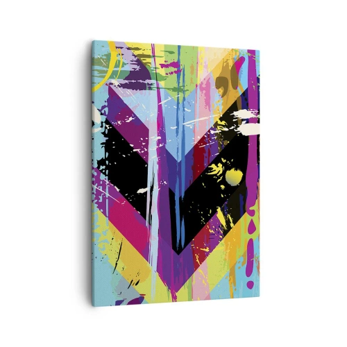 Canvastavla - Bild på duk - Uppifrån nedåt - 50x70 cm