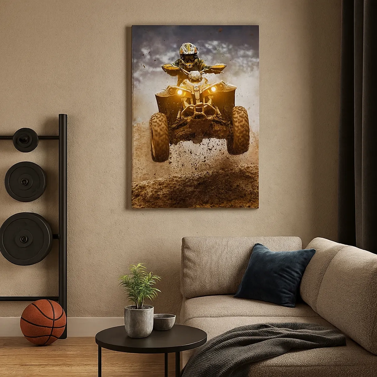 Canvastavla - Bild på duk - No risk no fun - 50x70 cm