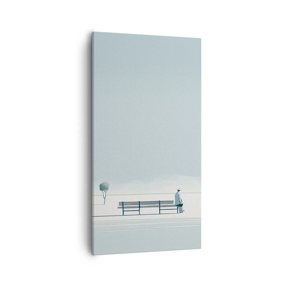 Canvastavla - Bild på duk - Ja, jag väntar. - 55x100 cm