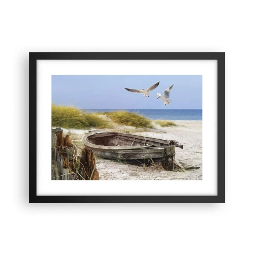 Affisch i svart ram - Doppade i vinden - 40x30 cm