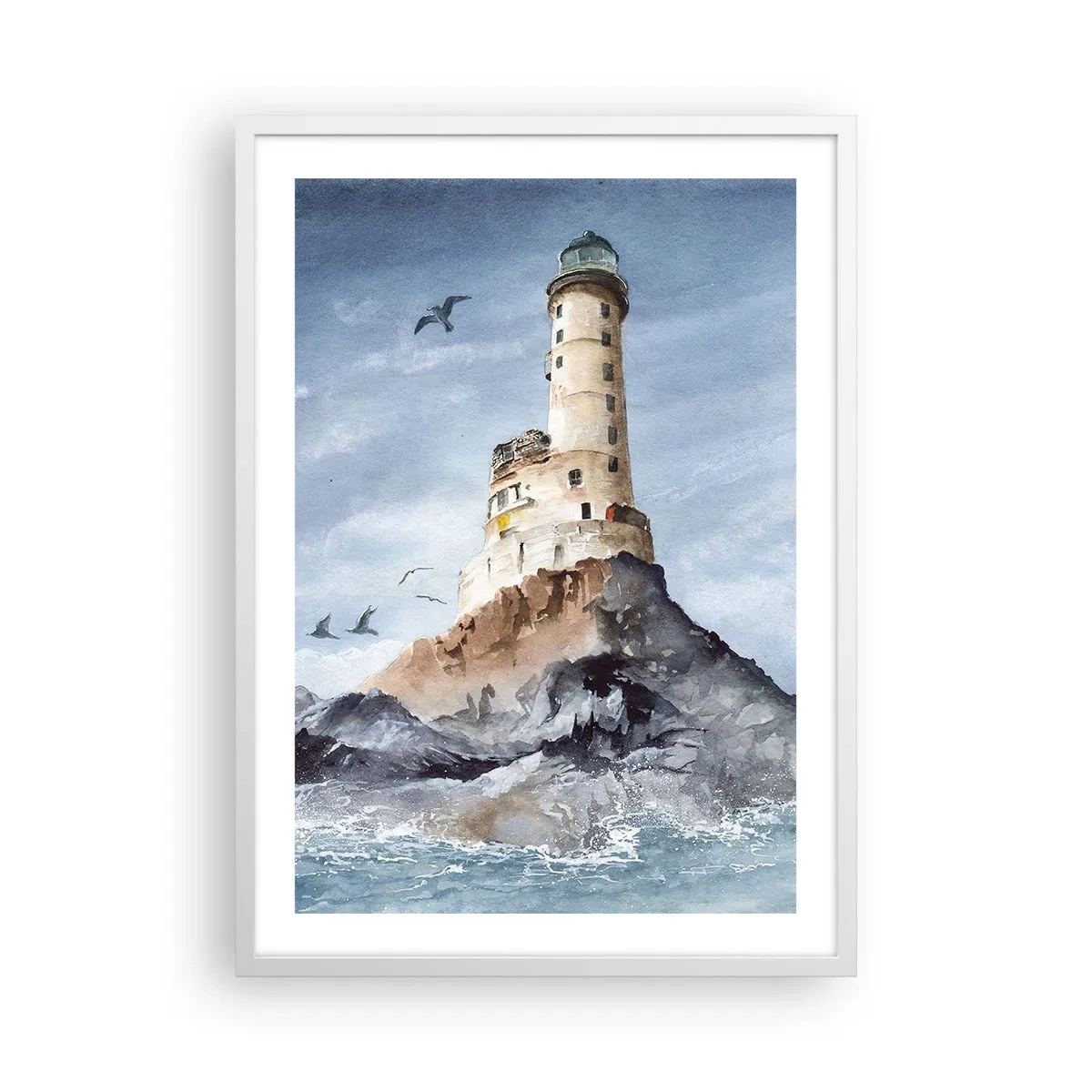 Affisch i vit ram - Oövervinnelig - 50x70 cm