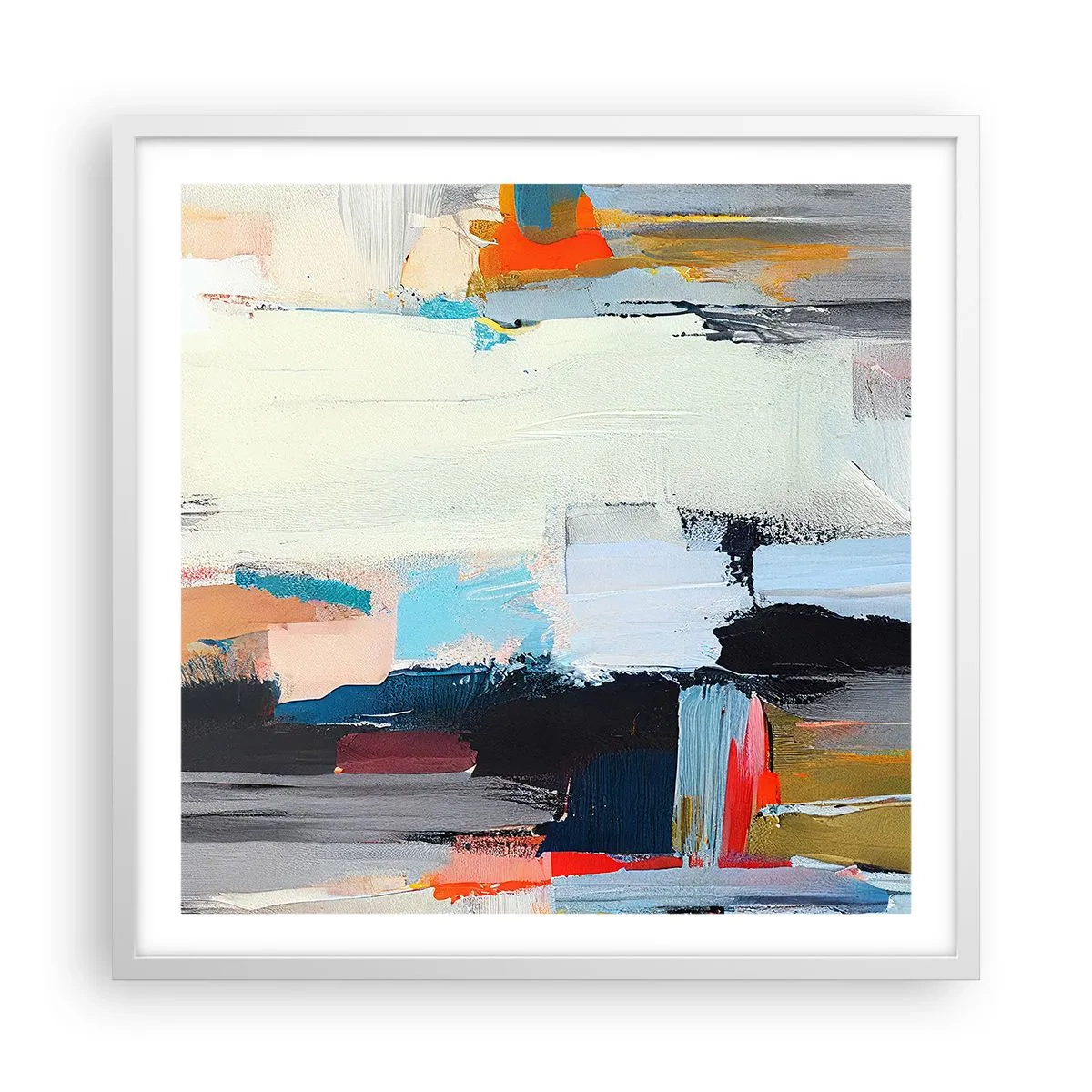 Affisch i vit ram - Finns det någon metod? - 60x60 cm