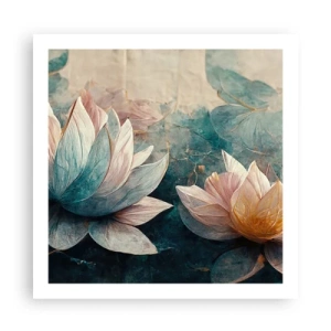 Affisch - Stjärnor i en sjö - 60x60 cm