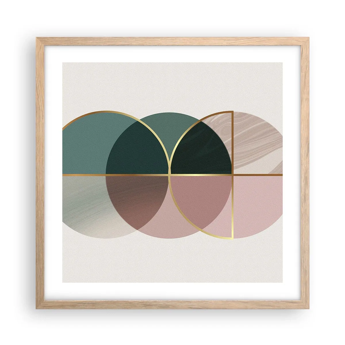 Affisch i ram av ljusek - Hjul efter hjul... - 50x50 cm