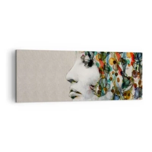 Canvastavla - Bild på duk - Uppstånden ur glädje - 140x50 cm