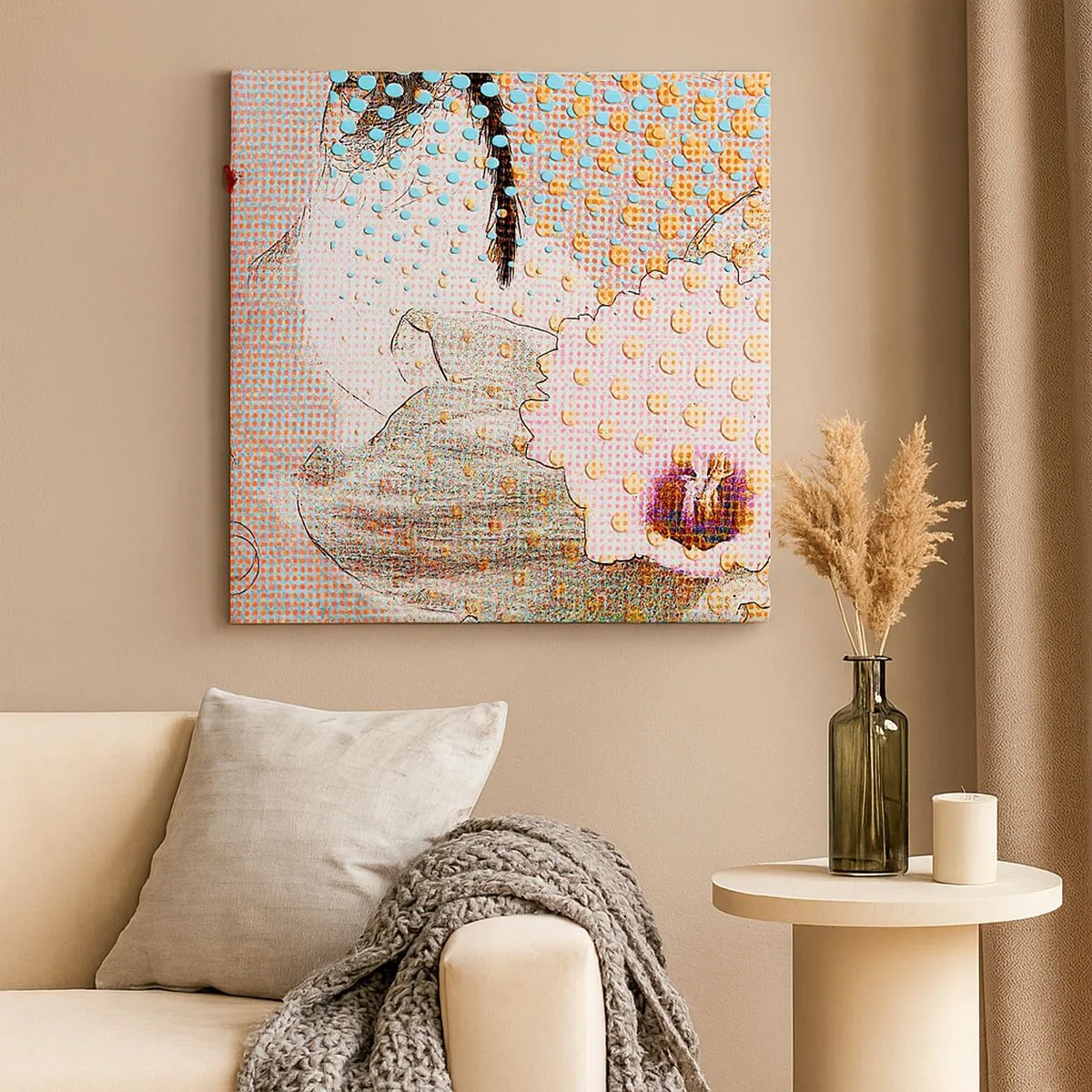 Canvastavla - Bild på duk - Serieheroin - 30x30 cm