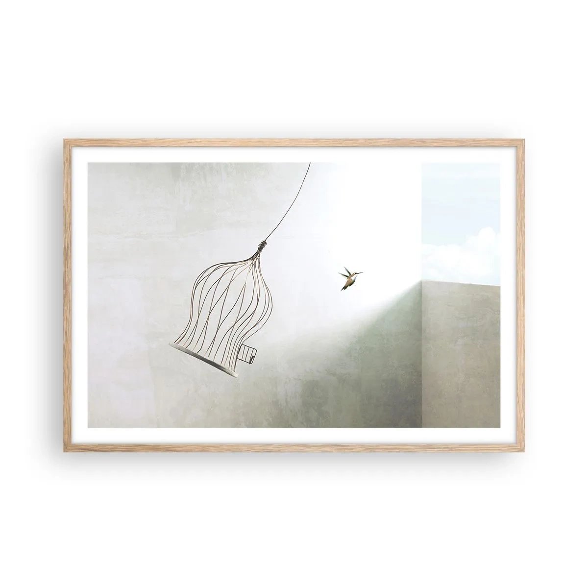 Affisch i ram av ljusek - I sitt esse - 91x61 cm