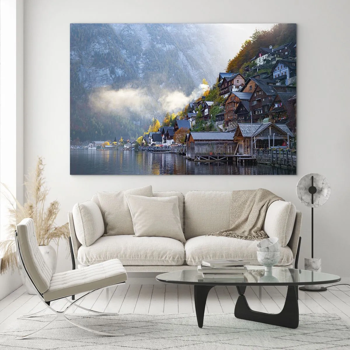 Glastavla - Bild på glas - Alpina klimat - 120x80 cm
