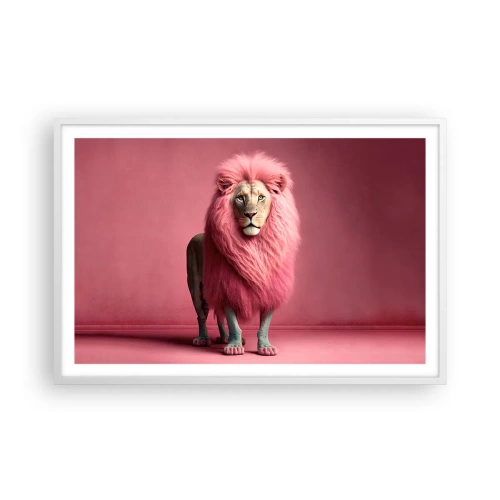 Affisch i vit ram - Och du är inte längre rädd - 91x61 cm