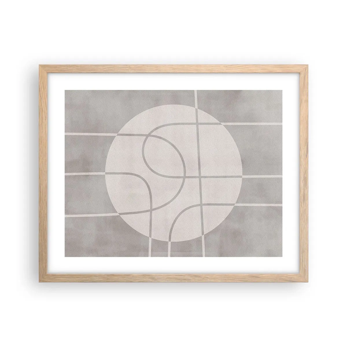 Affisch i ram av ljusek - Cirkulärt och rakt fram - 50x40 cm